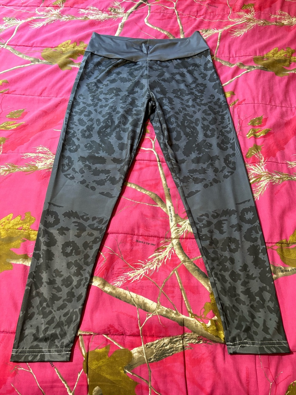 High-Rise Black Leopard Print Leggings